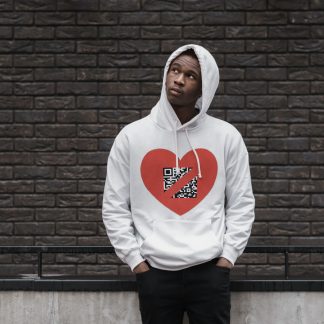 Anti QR code Hoodie (voorkant)
