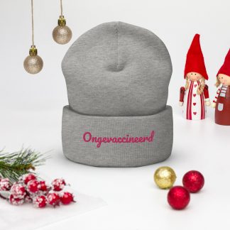 Ongevaccineerd Beanie met omgeslagen rand