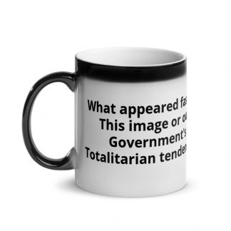 What appeared faster, this image or our government's totalitarian tendencies? - Glossy Magic Mug